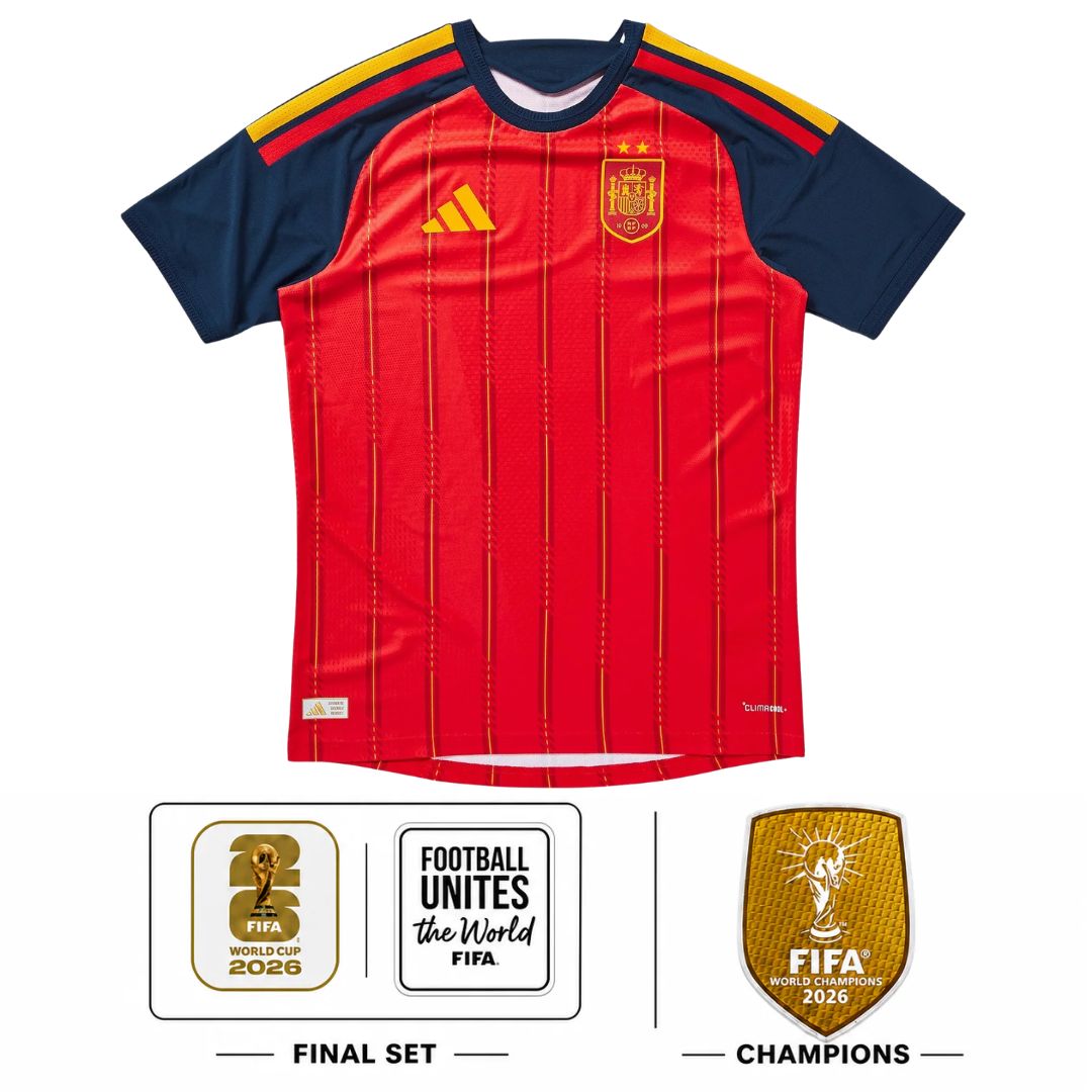 Spain Home 26/27 Jersey - Player Version World Cup Champion