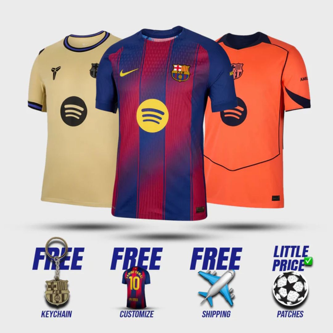 Barcelona Home Away Third 2025/26 Bundle
