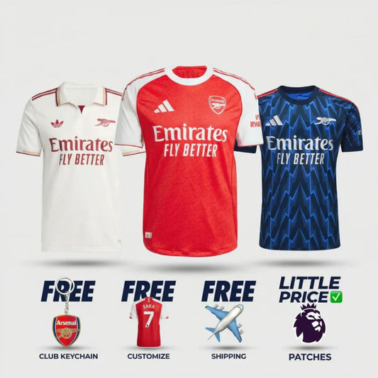 Arsenal Home Away Third 2025/26 Bundle