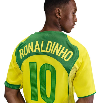 Brazil Ronaldinho #10 Retro 2004 Jersey
