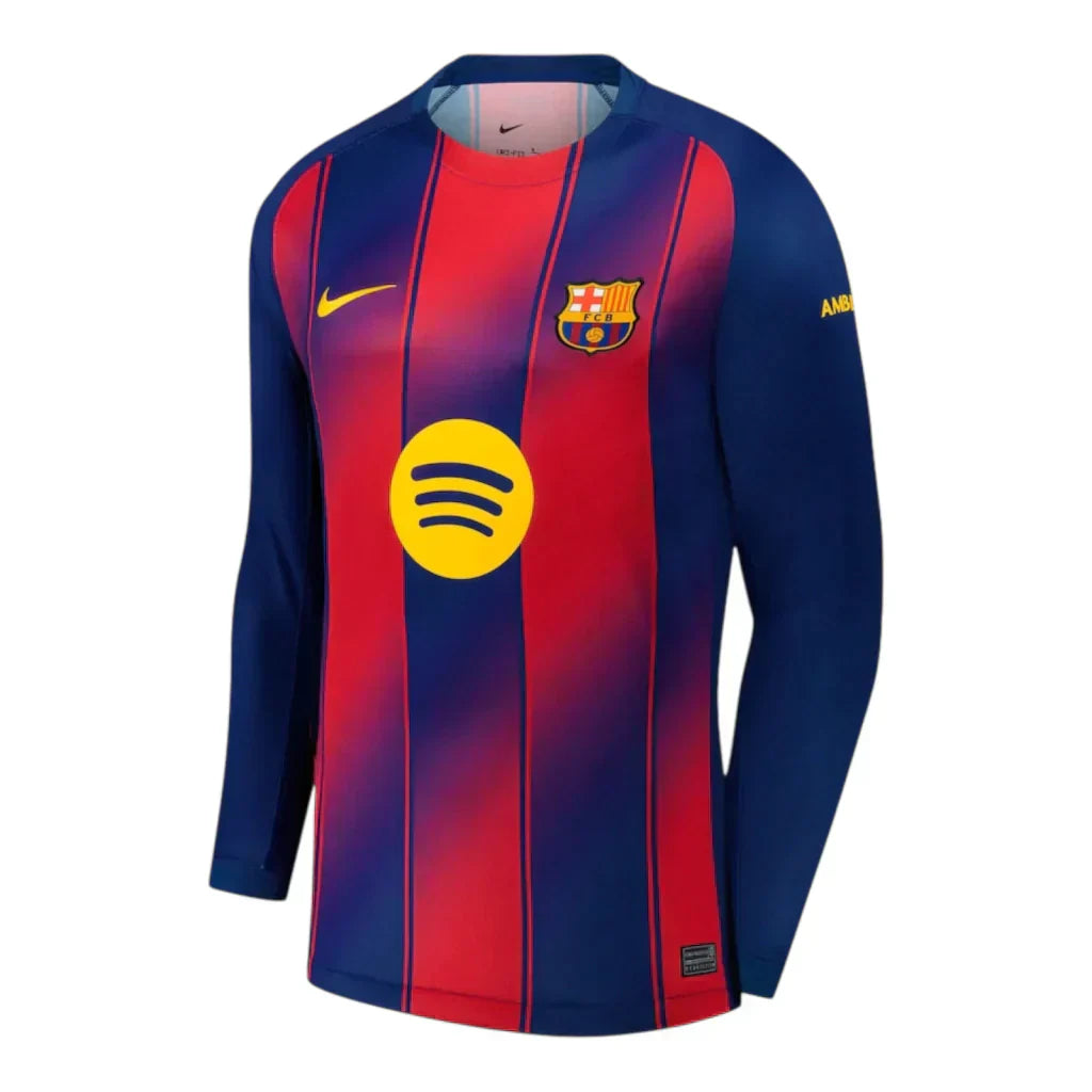 Barcelona Home 25/26 Jersey - Long Sleeve