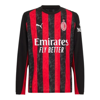 AC Milan Home 25/26 Jersey - Long Sleeve